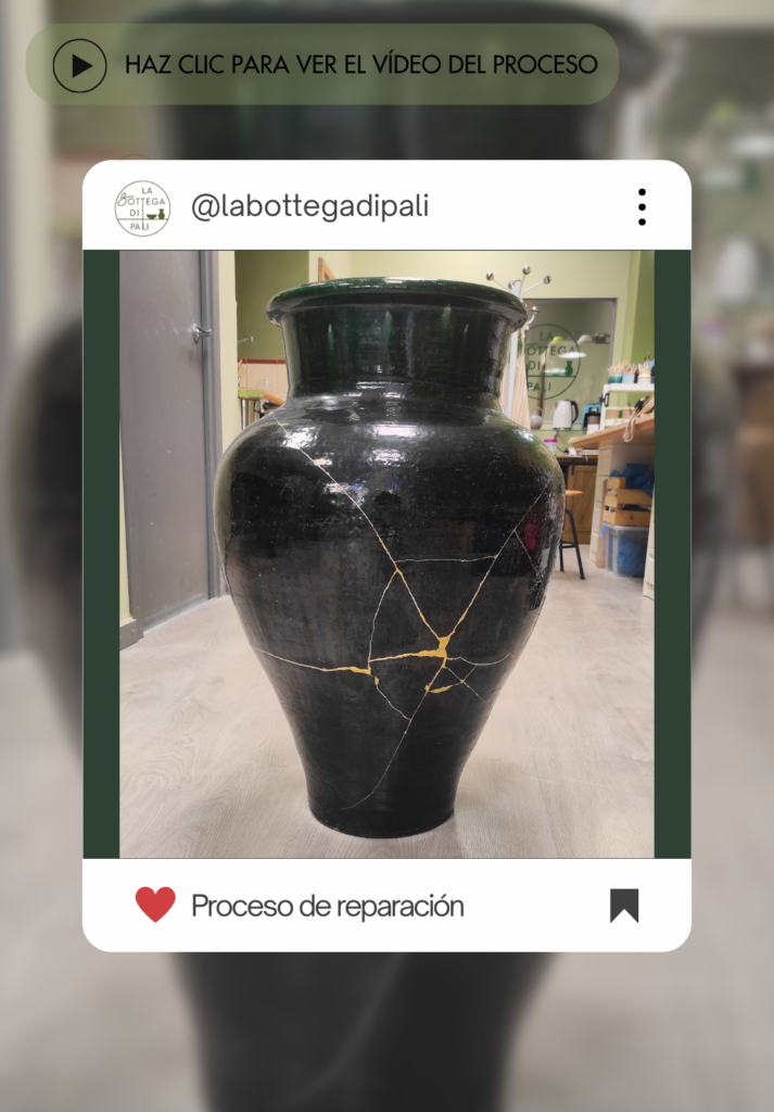 Restauración de piezas de cerámica en Zaragoza a través del arte japonés del Kintsugi.