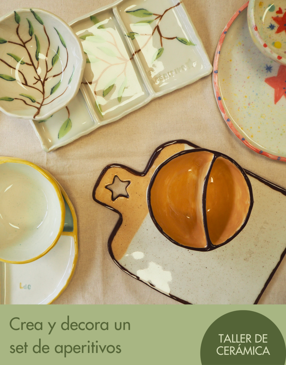 Taller de cerámica Taller de cerámica - Crea y decora un set de aperitivos
