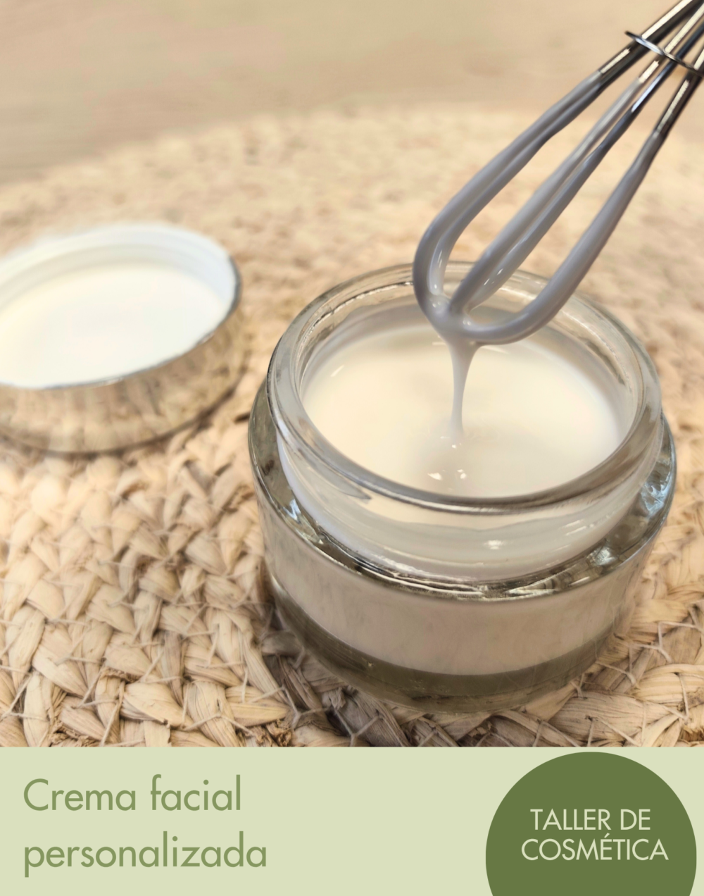 Taller de cosmética natural en Zaragoza - Crema facial personalizada